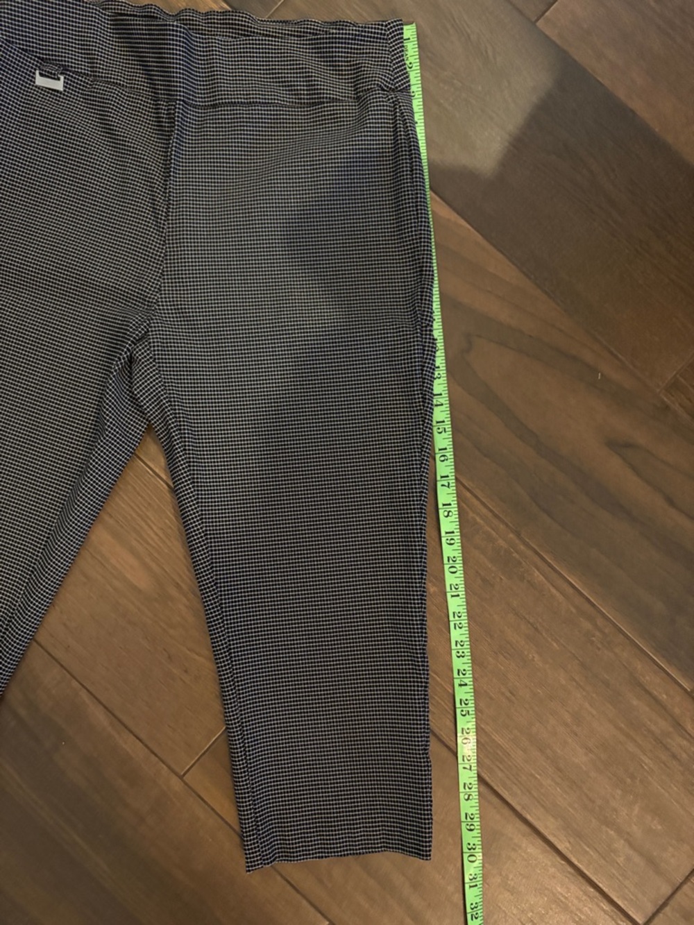 Black Micro-Pattern Stretch Dress Pants - Picture 2 of 9